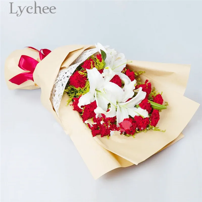 

Lychee 1 Set Vintage Butterfly Tower Wrapping Papers Solid Color Gifts Packaging Material DIY Party Festival Supplies