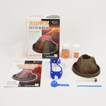 

RCtown Children DIY Puzzle Toys Set Volcanic Eruption Simulation Toy Safe Environmental Experiment DIY Set