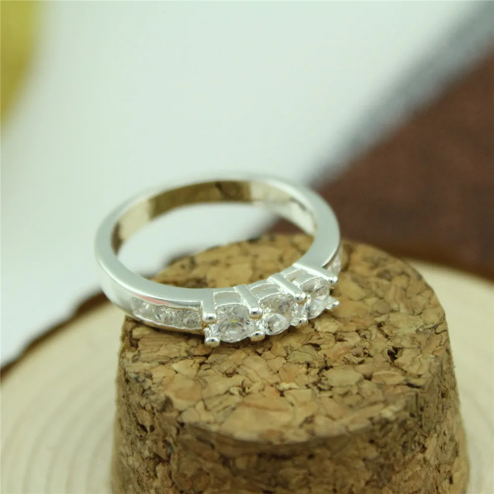 925 sterling silver ring South Korea set zircon ring Unique jewelry