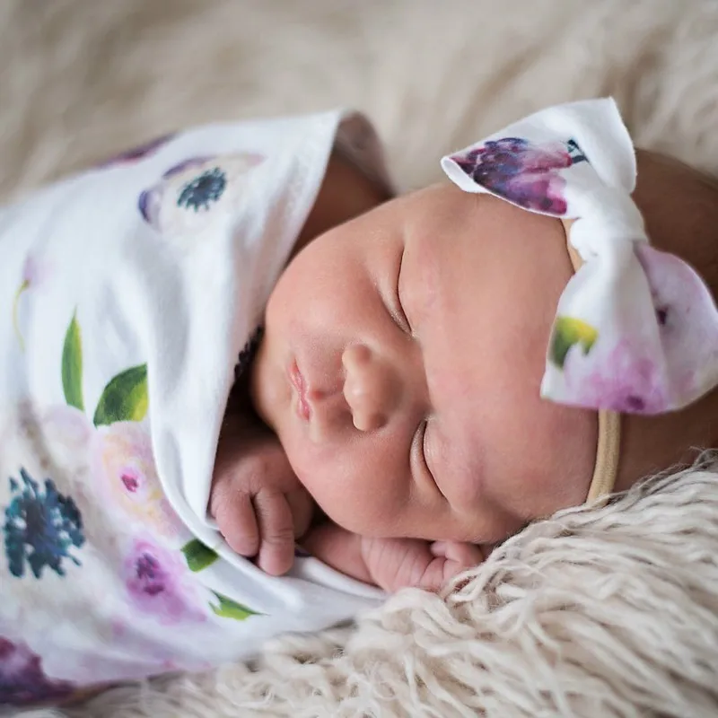 Спальный мешок для малышей повязка кроличьи уши Комплект новорожденных анти-kick спальный мешок завязывают оголовье для новорожденных