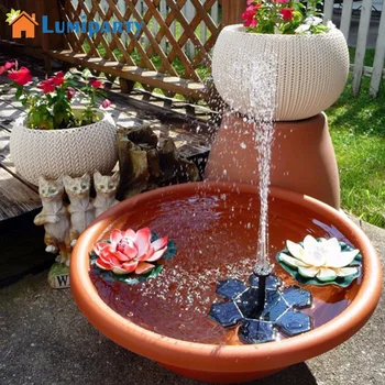 

160L/H Solar Fountain Solar Water Fountain Garden Pool Pond Outdoor Solar Panel Fountain Floating Fountain Garden Decoration