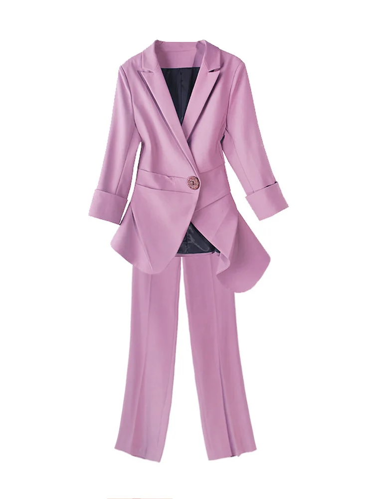 High quality women suits pants suit Women Blazer Set Autumn Lady Business Office Work Uniform Elegant High quality women suits pants suit Women Blazer Set Autumn Lady Business Office Work Uniform Elegant