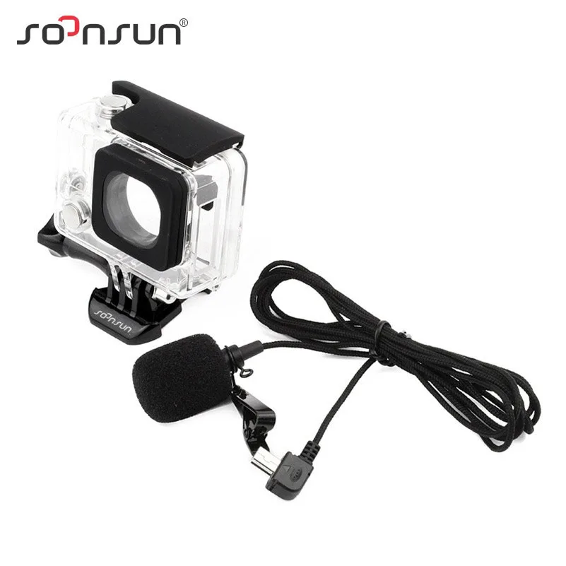 SOONSUN Transparent Side Opening Skeleton Housing Case for GoPro Hero 4
