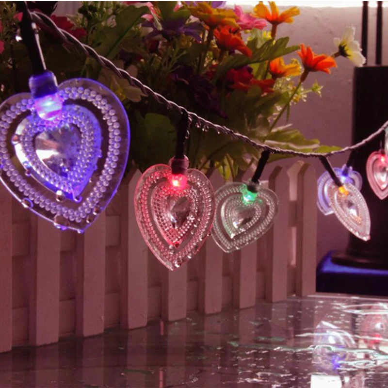 

Garland Solar Powered String Light 20 LED Heart Shape Solar Fairy Solar Lighting Solar Lamp Outdoor Waterproof Garden Decoration
