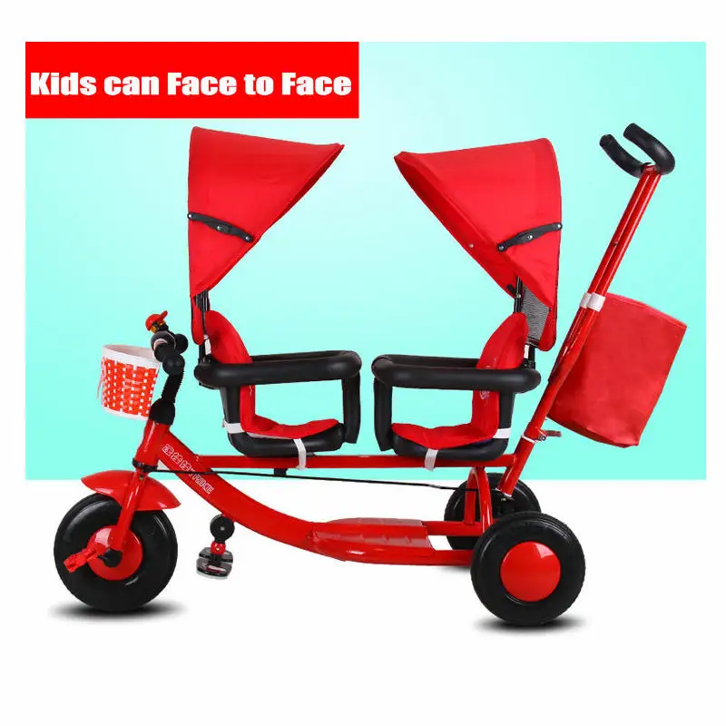 Детский велосипед с дождевиком трехколесный двойным козырьком|balance bicycle|12 childs