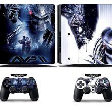 Aliens 257 PS4 тонкая кожа PS4 тонкая Наклейка виниловая кожа Наклейка для sony PS4 Slim playstation 4 Slim и 2 контроллера skins