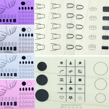 Коврик для рисования ногтей, моющийся, сделай сам, мягкий, складной, дизайн ногтей, силиконовый коврик для штамповки, обратная пластина, подставка для рук, для упражнений