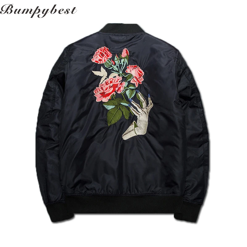 2017 новая осенняя модная Мужская Утепленная куртка бомбер однотонные куртки с