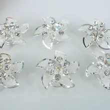 60 шт. свадебные цветочные хрустальные заколки для волос булавки-пружинки