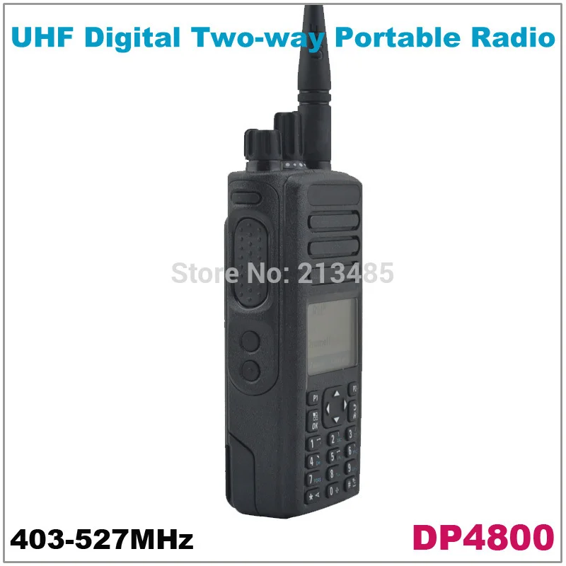 Оптовая продажа оригинальная Фирменная Новинка dp4800 UHF 403-527 мГц цифровой Портативный двусторонней Радио цифровой DMR Двухканальные рации