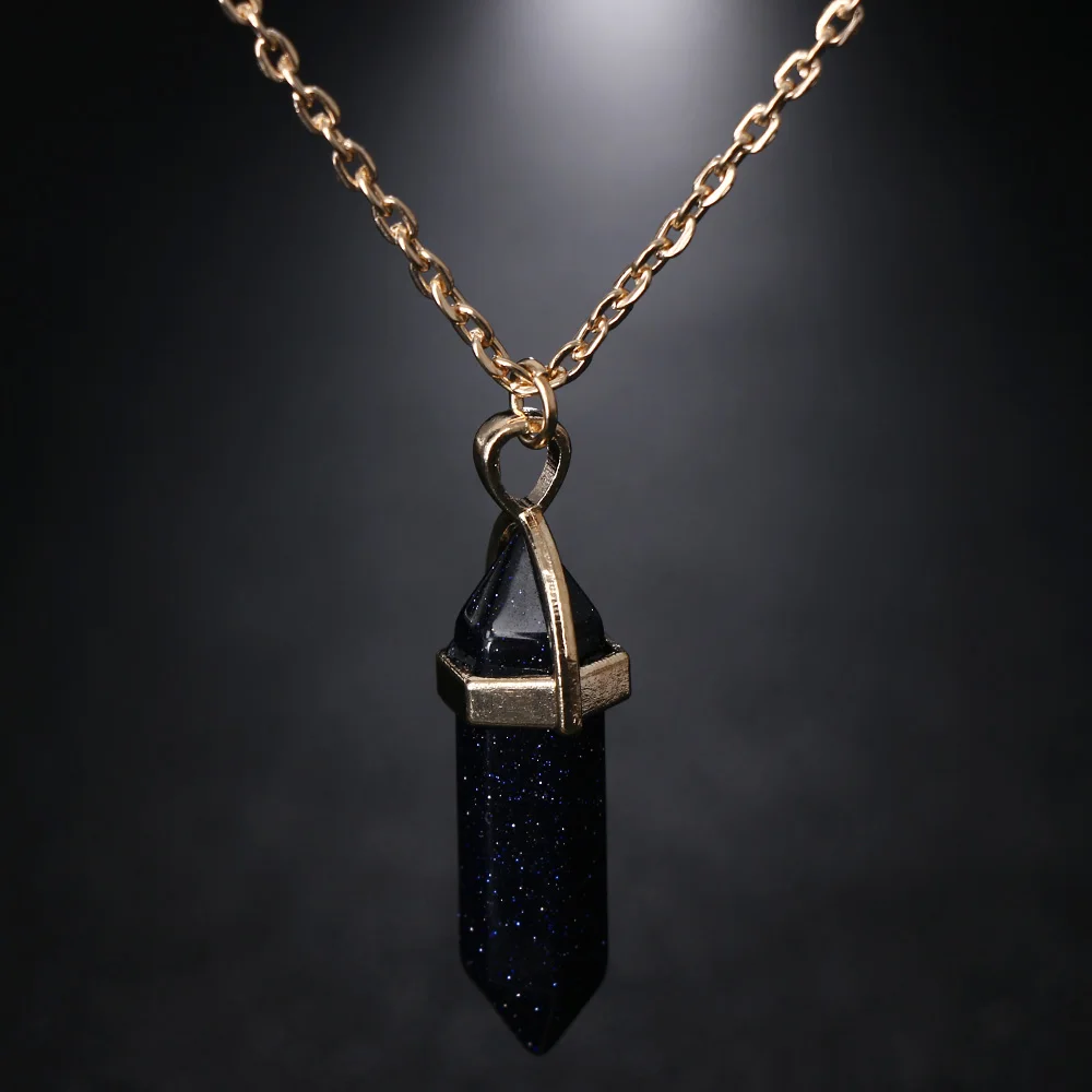 1 Pcs Opala Natural Pedra Da Lua Colares Gargantilha Dupla Camada Do Vintage Colar de Pingente de Cristal para As Mulheres Presentes