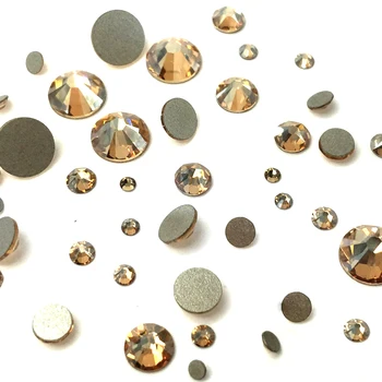 

Golden Shadow 001GSHA 1440pcs Nail Art Rhinestones Mix Size Non Hotfix Flatback Crystal Rhinestone for Nails Gem Decorations