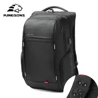 Kingsons Brand 13.3,15.6 17.3 inch Waterproof Anti-theft Notebook Computer Backpack for Men Women External USB Charge Laptop Bag