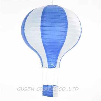

3 PCS 12"/30CM royal blue Hot Air Balloon Paper Lanterns For Wedding Festival Party,baby shower Birthday party Decor
