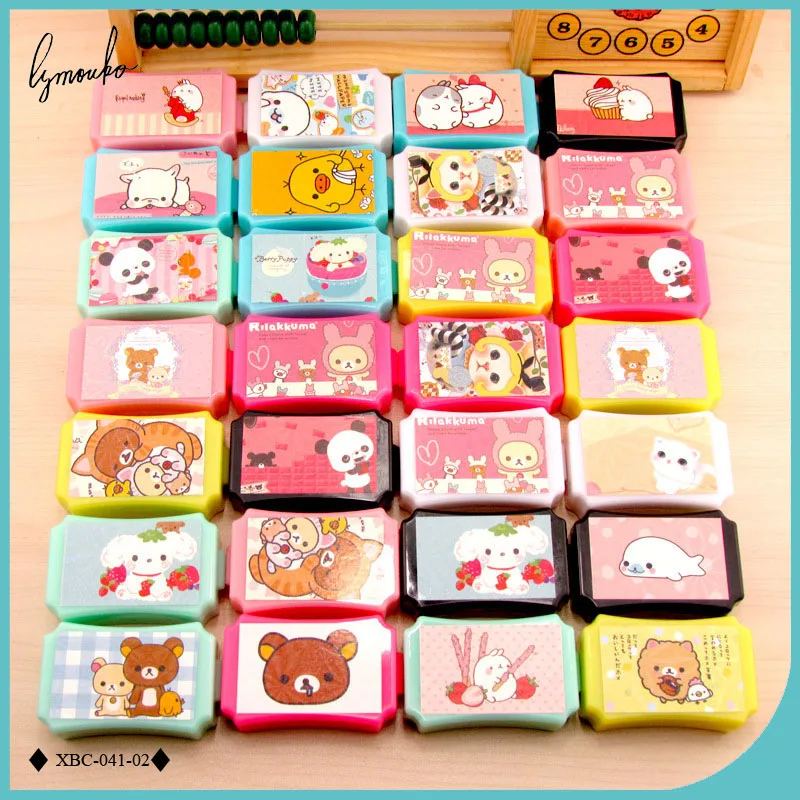 

Lymouko Cute Diverse Cartoon Animal Patterns Portable with Mirror Plastic Contact Lens Case Lenses Box for Women