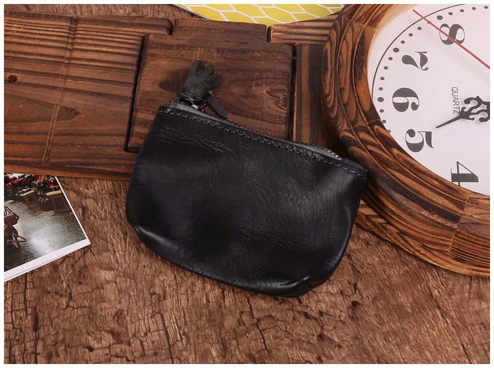 TOP quality Genuine Leather Coin Purse Women Small Wallet Change Purses Children's Pocket Wallets Key Holder Mini Zipper Pouch