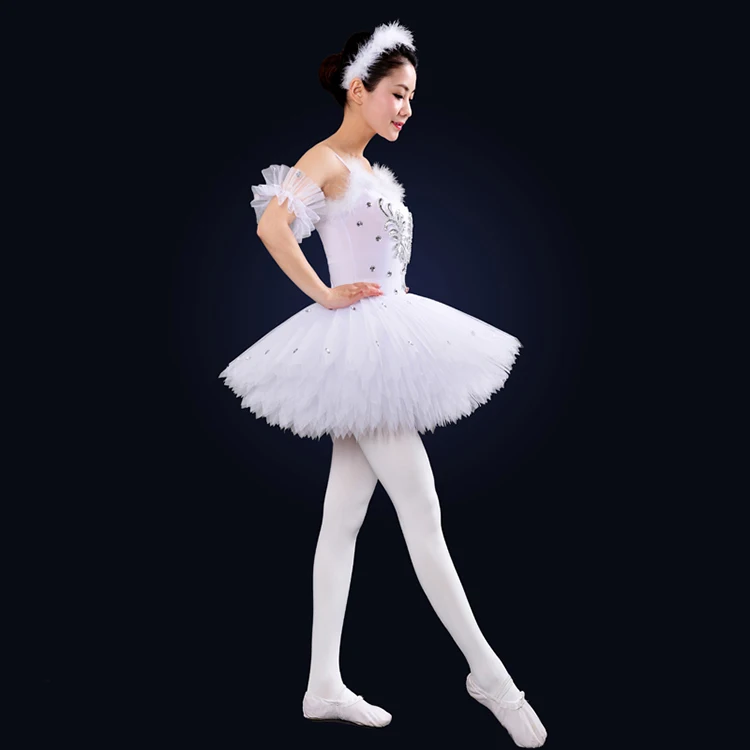 Для женщин светящиеся Юбка для балета детская новая светодиодный платье для танцев белые женские балетки Танцы юбка-пачка
