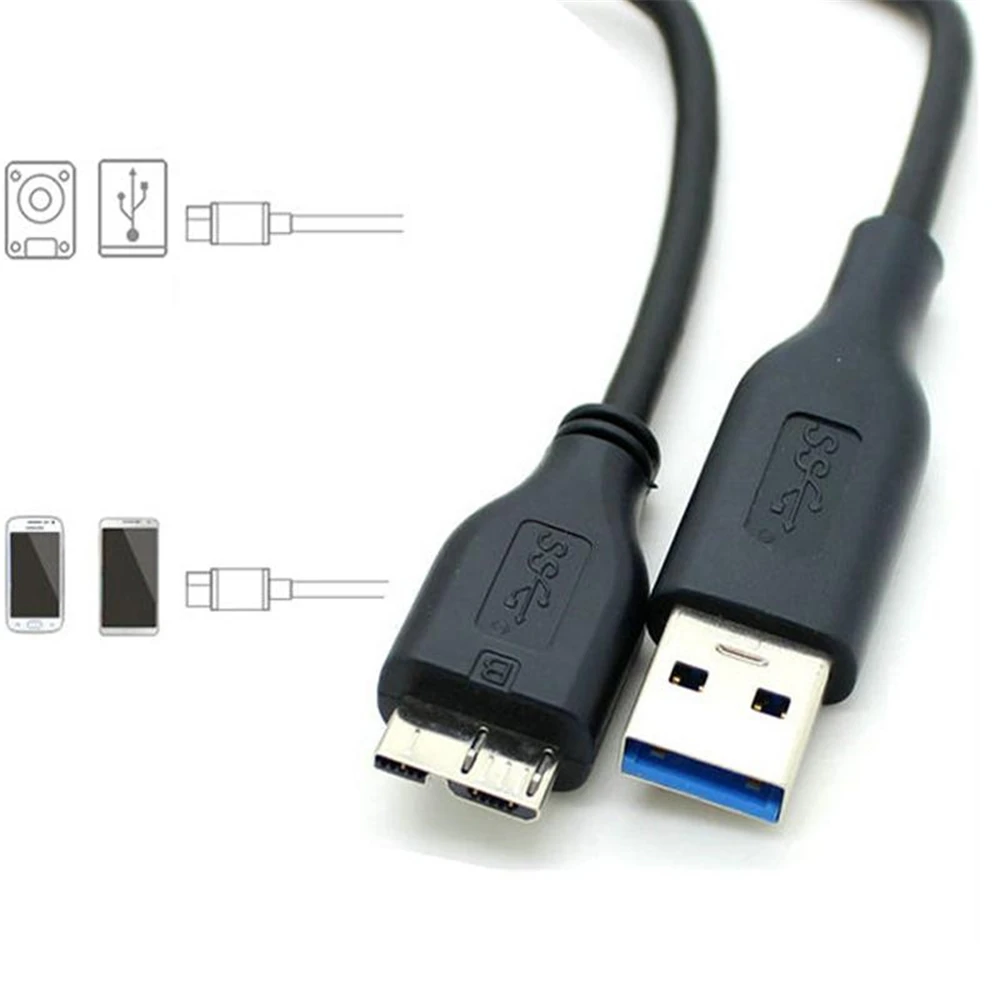 Amzdeal Высокоскоростной USB 3,0 мужчина A к Micro B быстрое зарядное устройство Синхронизация данных внешний жесткий диск кабель для передачи данных кабель питания