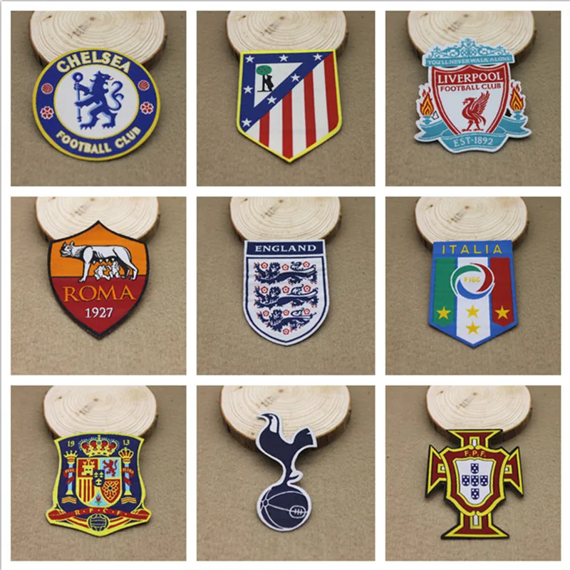 

MADRID LIVERPOOL MILAN ARSENAL CHELSEA PSG BRAZIL SPAIN ITALY PATCH BADGE,HOT STAMPING SILICONE IRON PRINTING LOGO