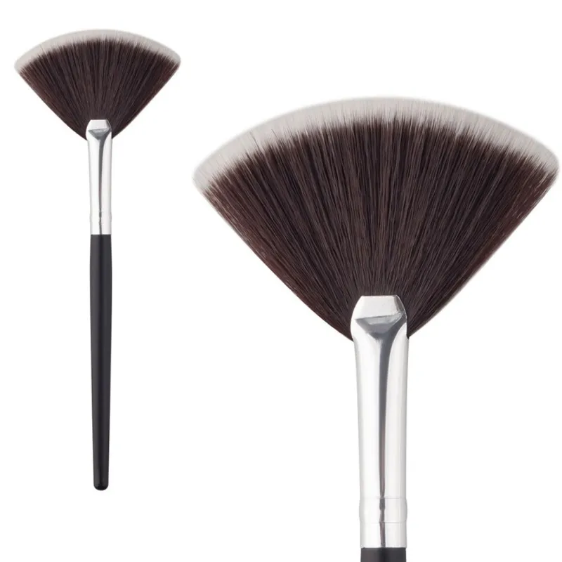 

2019 Fan Shape Powder Concealor Blending Finish Highlighter Makeup Brush Nail Art Brush for Makeup Slim 1pcs