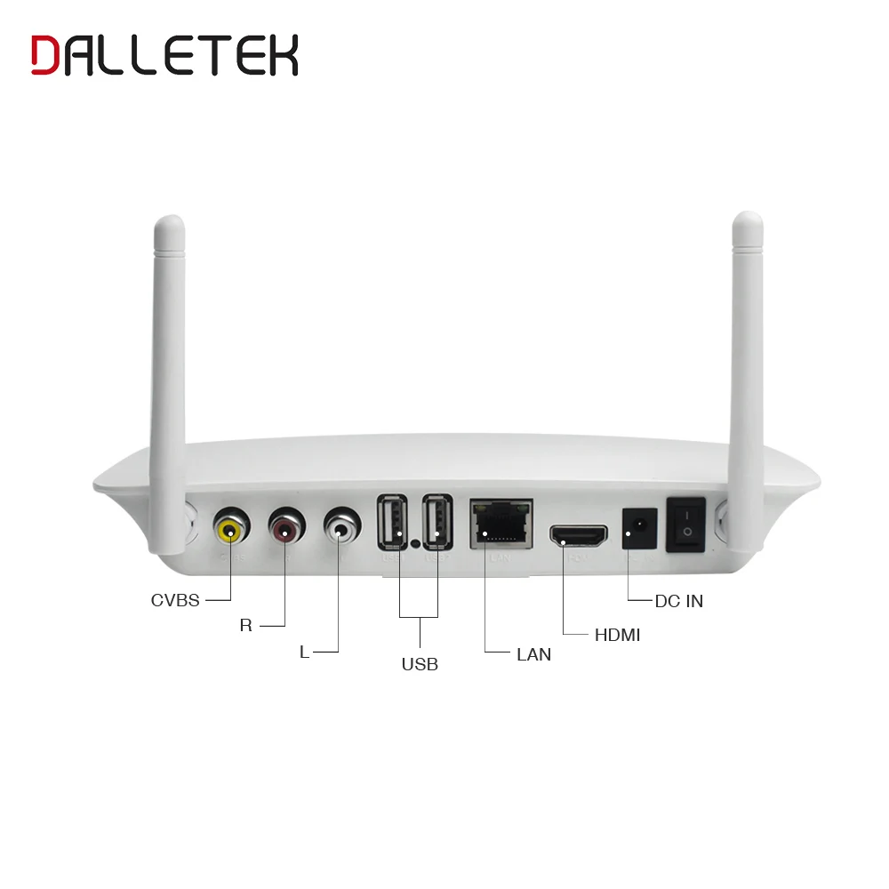 Dalletek tv Q1404 Android 7,1 Smart tv Box ram 1G rom 8G телеприставка медиаплеер Full 1080P Поддержка DLNA 3D встроенный Wifi