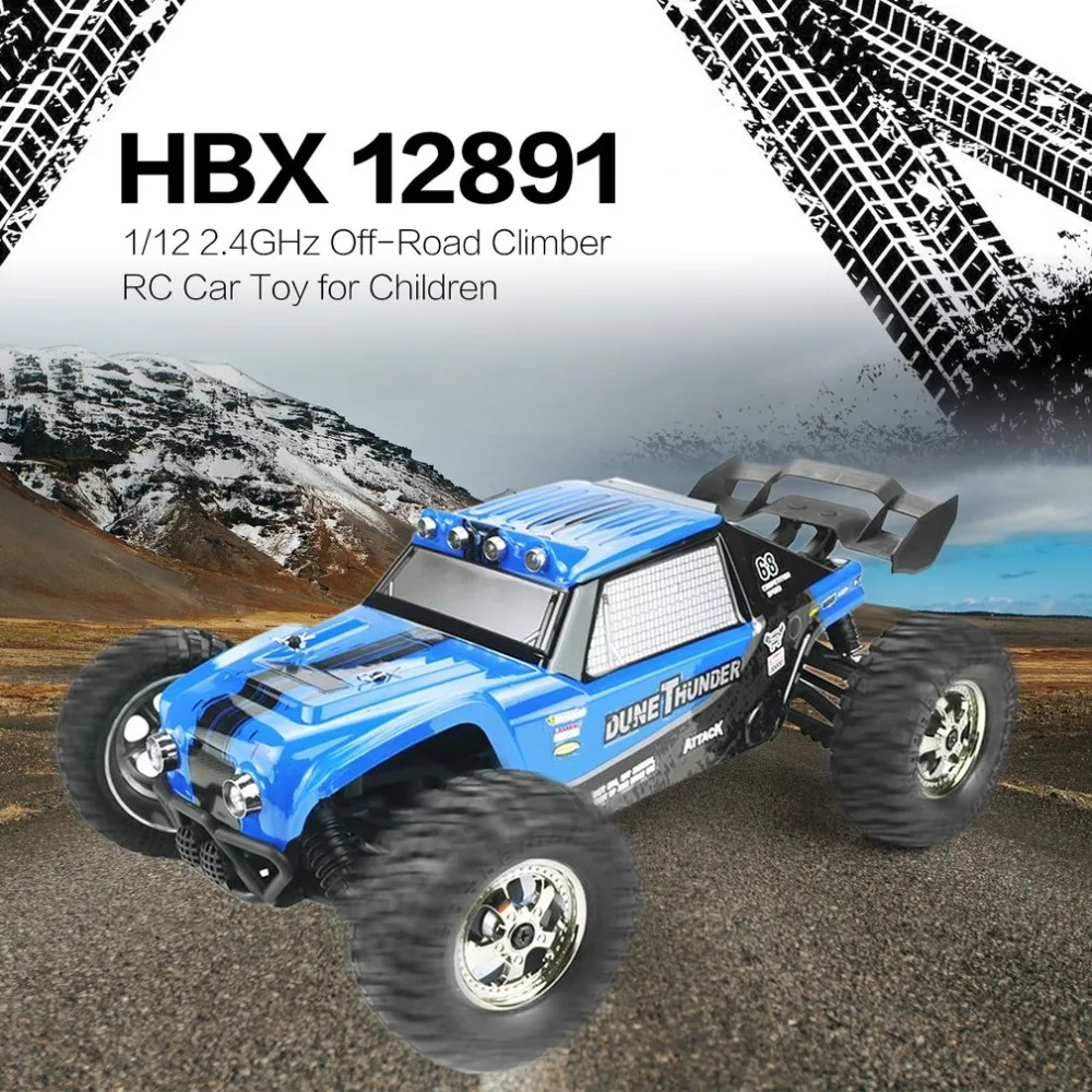 

HBX 12891 Thruster 1:12 2.4GHz 4WD Drift Desert Off-road High Speed Racing Car Climber RC Car Toy for Children
