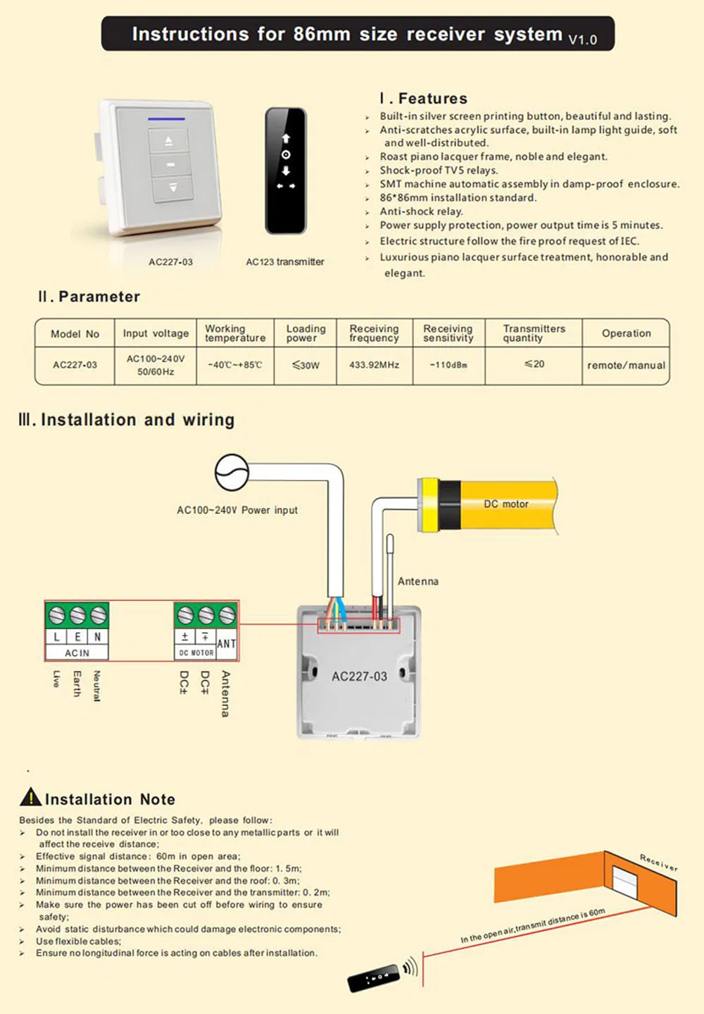 Автоматический одноцепной линейный оконный привод с детектором дыма(пульт дистанционного управления+ приемник+ датчик дыма включены