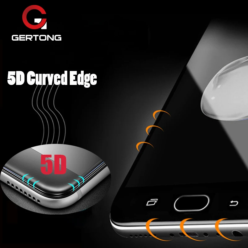 

5D Full Cover Tempered Glass For Samsung Galaxy A50 A30 A5 A3 A7 2017 J3 J5 J7 2017 A8 Plus J6 J4 2018 Curved Screen Protector