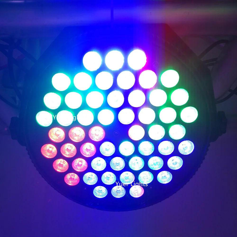Высокое качество 54X 3W бесшумные Par огни RGB смешивание цветов Dj Вечерние огни для мытья сценического освещения KTV Disco DJ DMX512 управление