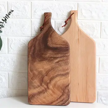 

Beech Cutting Board Tray Japanese Style Solid Wooden Sushi Rectangular Plate Simple Baking Wooden Plate