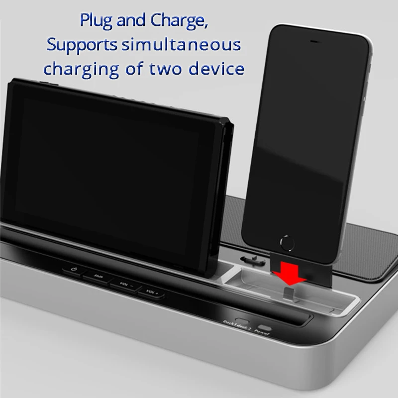 IPega переключатель аудио динамик Зарядная база док-станция для nintendo переключатель многофункциональная зарядка через usb розетка для iPhone iPad