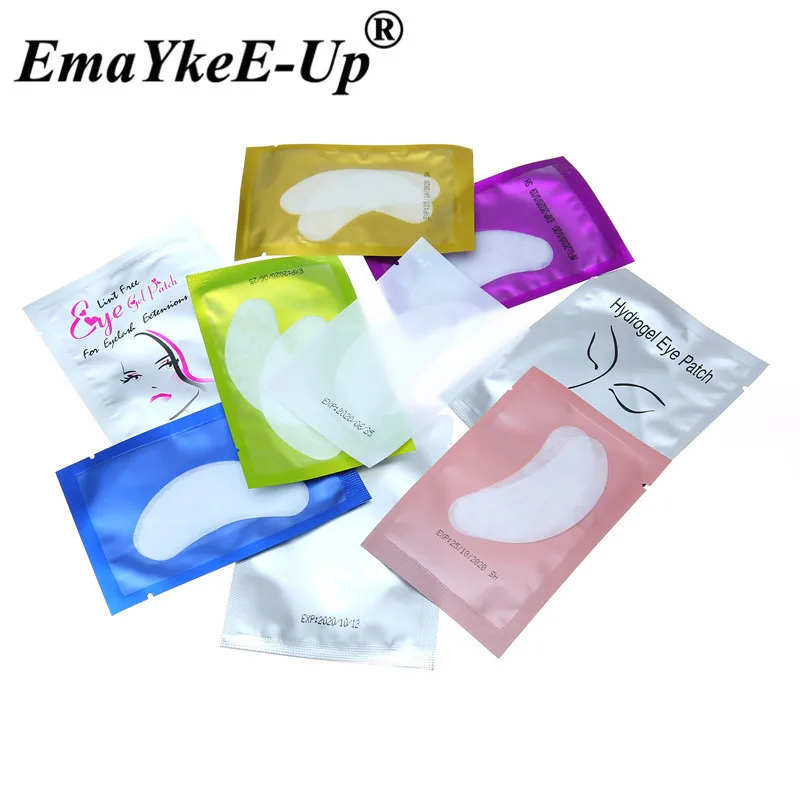 50pair Dissposable Eye Pads Lint Free Under Eye Gel Pads For Eyelash Extensions Grafting False Eyelash Paper Patches Makeup Tool (11)