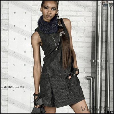 women Stylish sleeveless Dress Robe VICOGNE black size T40 NWT 3696|dresses crochet|dresses fashiondress ideas - AliExpress