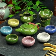 Чайный набор Чай поднос чайный набор чашек фиолетовый синий и белый фарфор печи фитинги чайные наборы