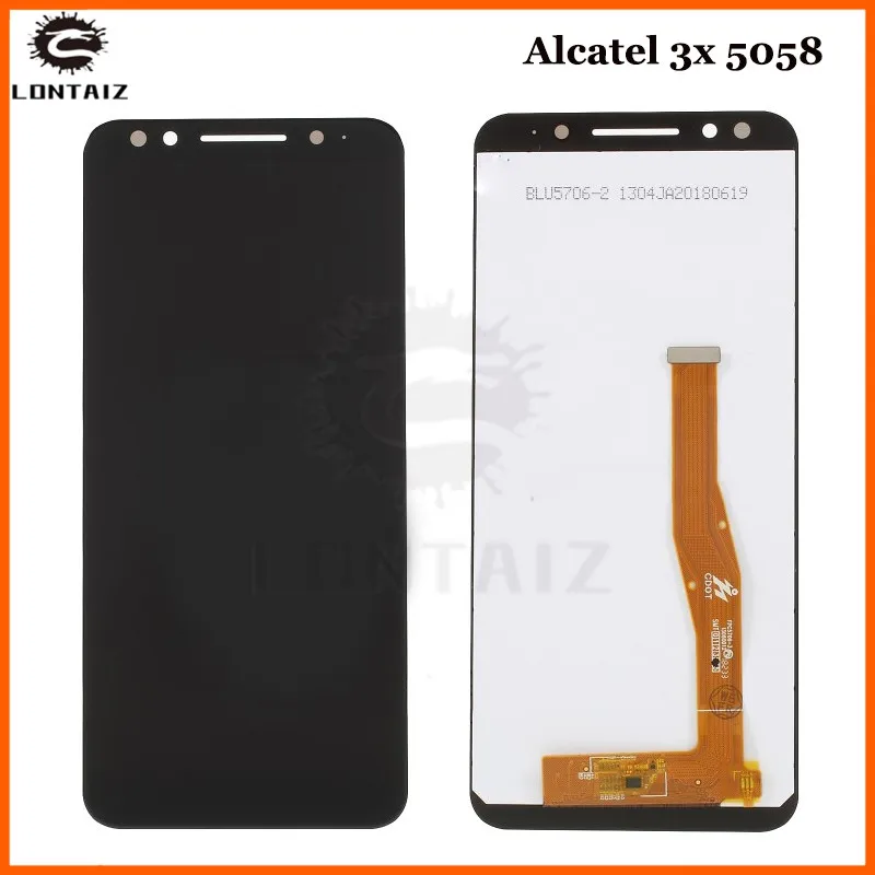 

new 5.7inch For alcatel 3x 5058i 5058y 5058 LCD Assembly Display + Touch Screen Panel Replacement for alcatel 5058 Cell Phone