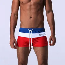 A344 новая полосатая одежда для плавания мужские шорты купальные боксеры шорты Летняя Пляжная доска короткие трусы купальный костюм Мужской купальный костюм Sunga