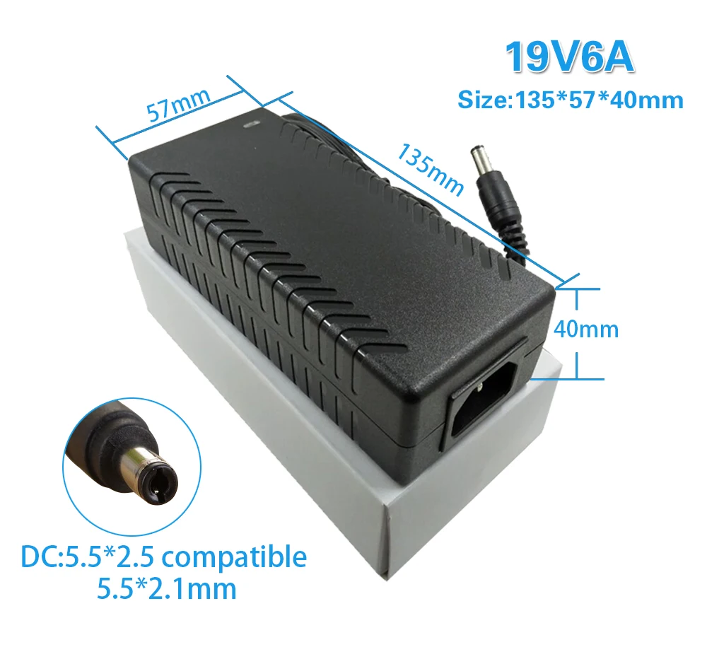 AC адаптер питания для ноутбука Зарядное устройство 19 в 4.74A 6A 6.32A универсальный адаптер зарядное устройство адаптер для ноутбука DC5.5* 2,5/7,4*5,0 мм