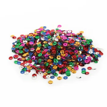 

New Arrivals 4/5/6mm Mixed Color Round Cup Loose Sequin for Clothing Accssory DIY Craft Scrapbooking Wedding Jewelry Making