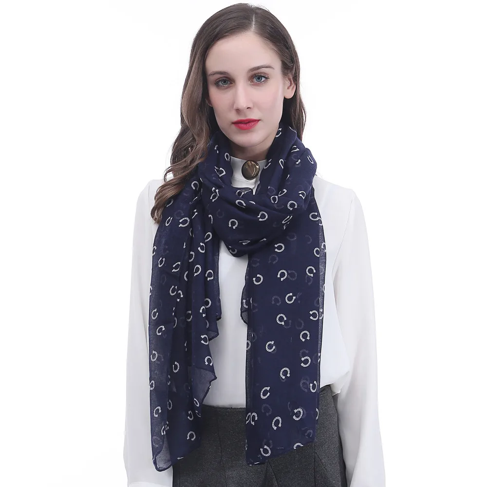 10pcs/lot Horseshoe Horse Print Women's Large Scarf Shawl Wrap Soft