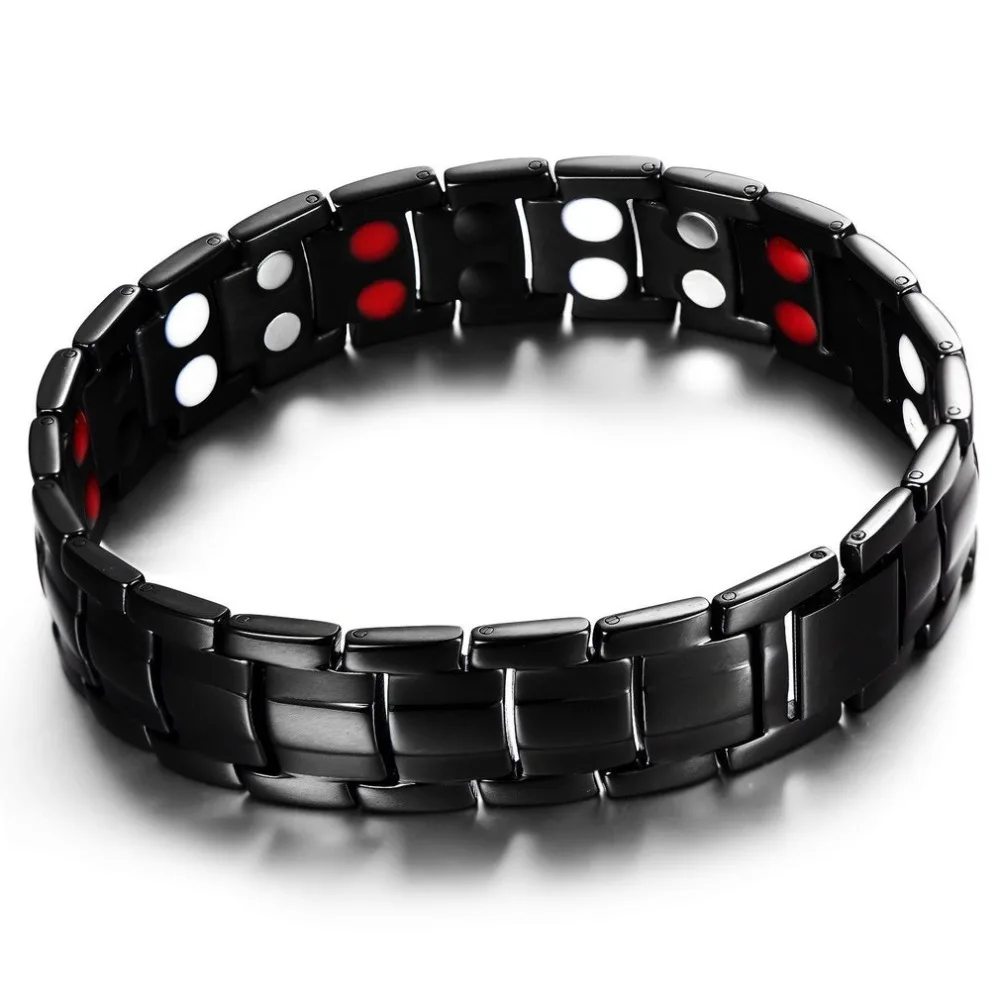 

Trendy Design 15MM Men Health Stainless Steel Double Row Magnetic Charm Gift As The Picture Show Selling