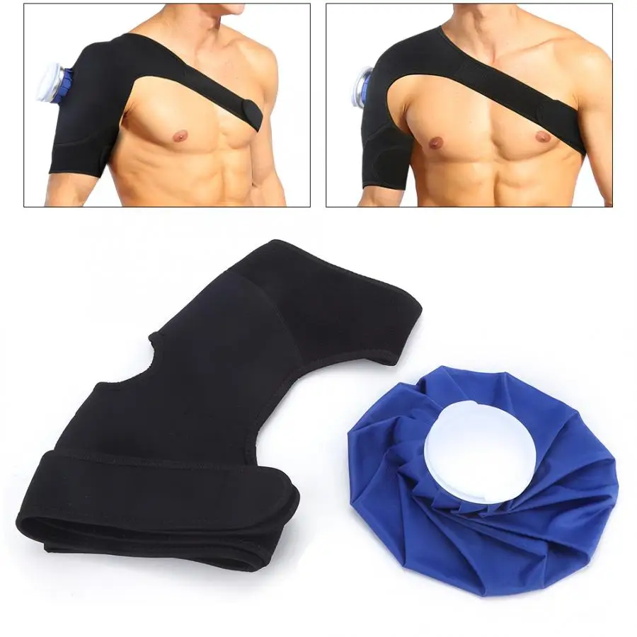 

Adjustable Breathable Gym Sports Care Single Shoulder Support Guard Strap Wrap Belt Band Pads Black Bandage Braces Supports