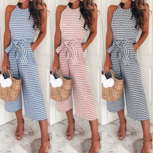 

Women Jumpsuit Romper Sleeveless Trousers Bodycon Pants Outfit