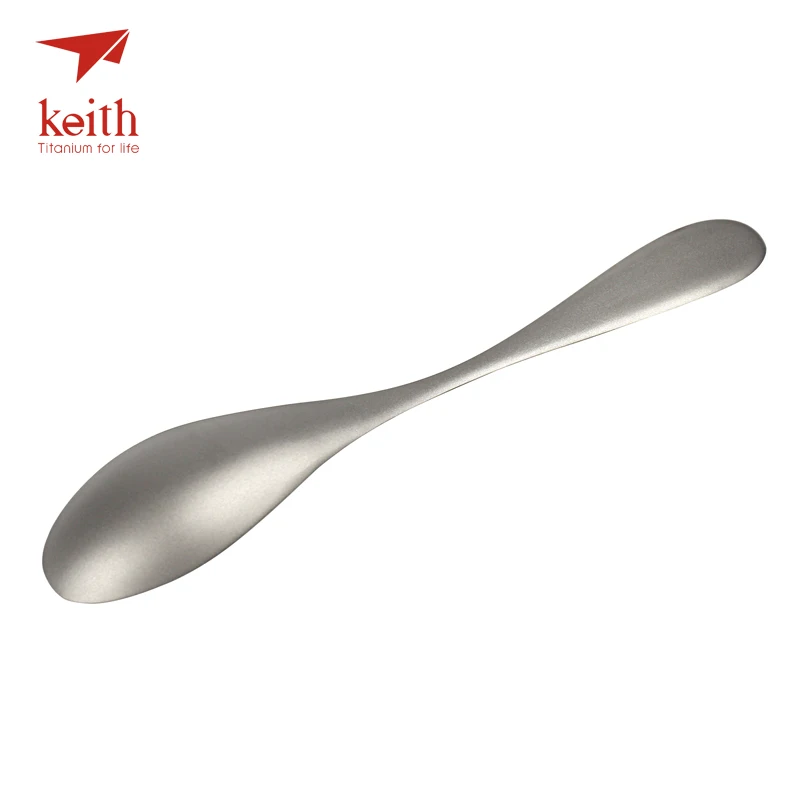 Keith nuevo espesar sólido titanio cuchara cena postre café cuchara camping senderismo tablewares 16 cm sólo 25g ti5203 Keith nuevo espesar sólido titanio cuchara cena postre café cuchara camping senderismo tablewares 16 cm sólo 25g ti5203