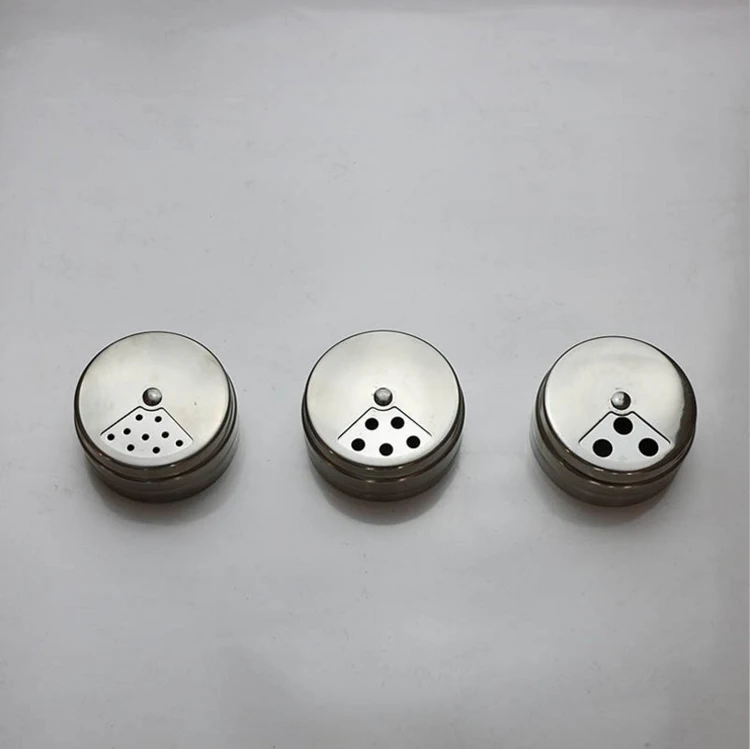 Stainless Steel Spice Jars Salt and Pepper Shaker Containers for Spices (2)