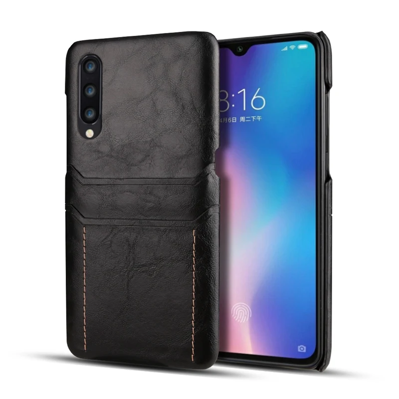 Ударопрочный чехол для задней карты Xiaomi Mi 8 Роскошный кожаный 9 8SE Ультратонкий