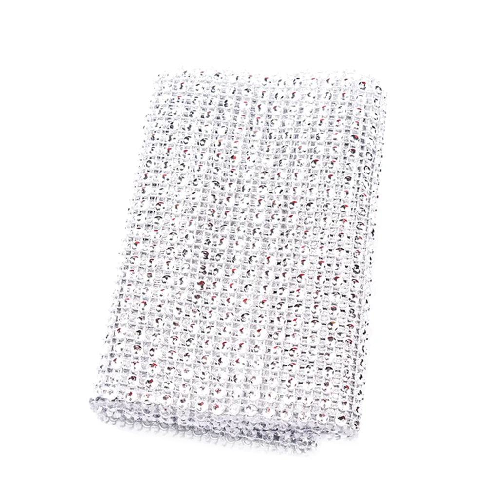 24 Row 10 Yard  Diamond Sparkling Rhinestone Mesh Ribbon Roll DIY Arts Crafts Wedding Birthdays Baby Shower Decorations