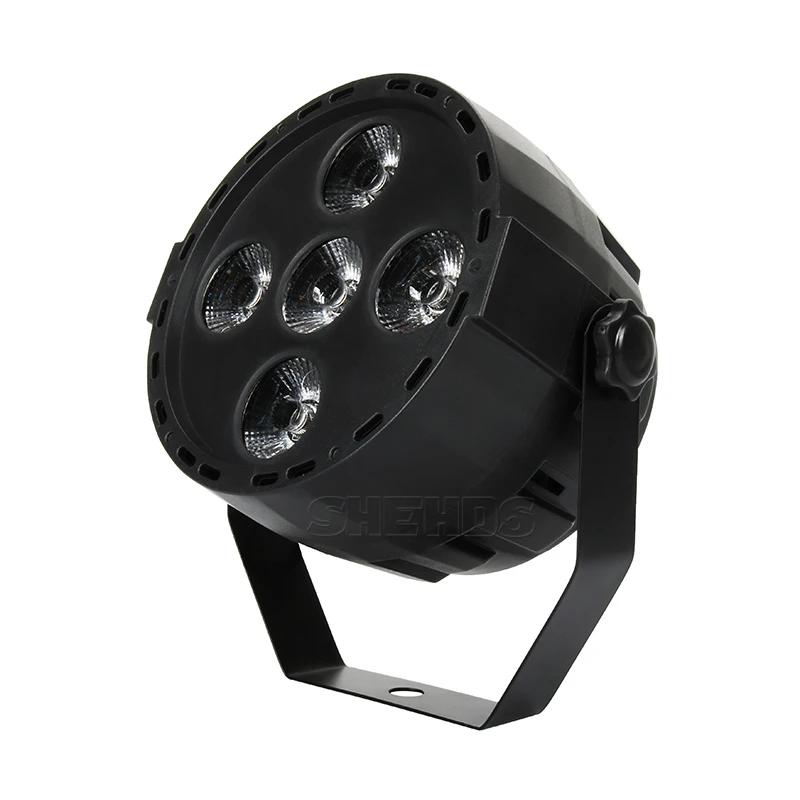 Мини светодио дный Par 5x10 W RGBW DMX512 сценический эффект освещения хорошо для DJ диско на день рождения танцевальная площадка рождественские