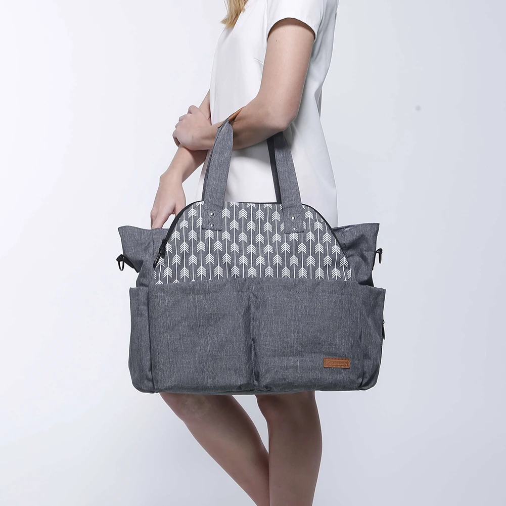 Многофункциональный спальный мешок с большой вместительностью-Портативный сумка через плечо сумка для пеленок Водонепроницаемый путешествия рюкзак с коляска сумки на ремне
