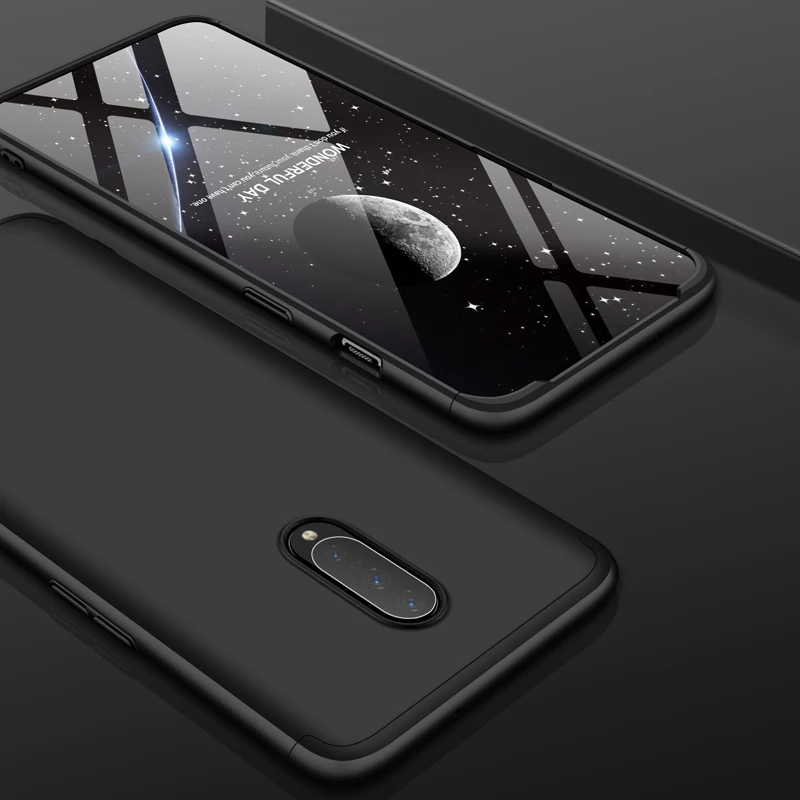 Для Funda oneplus 7 pro 1 + 7pro Жесткий ПК чехол 3 в съемная 360 задняя крышка для one plus