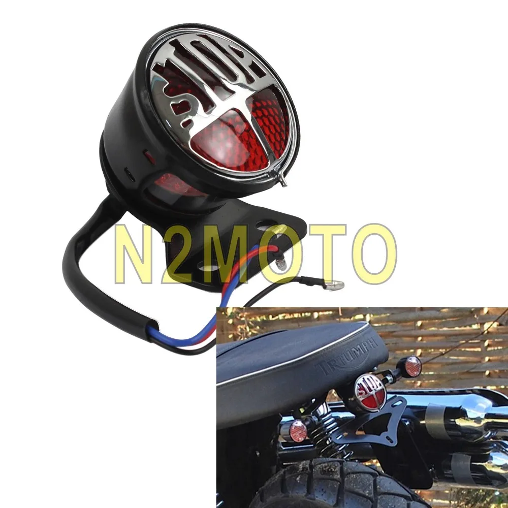 para Harley Universal sin luz trasera Motocicleta Lateral Soportes para matr/ícula